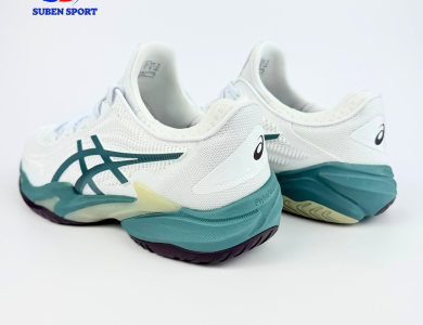 Giày Tennis Pickleball Asics Court FF 3 White/Foggy Teal Chính Hãng