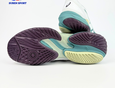 Giày Tennis Pickleball Asics Court FF 3 White/Foggy Teal Chính Hãng