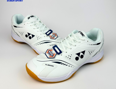 Giày cầu lông Yonex Stratas WHITE/DARK INDIGO Chính Hãng
