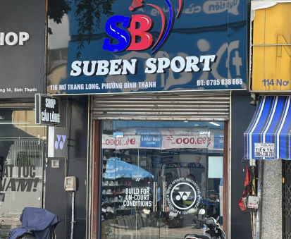 Shop cầu lông Bình Thạnh - Suben Sport cửa hàng đồ thể thao chính hãng