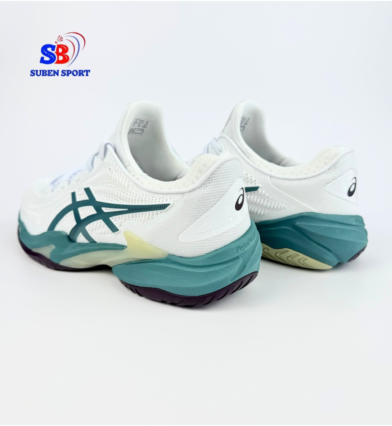 Giày Tennis Pickleball Asics Court FF 3 White/Foggy Teal Chính Hãng