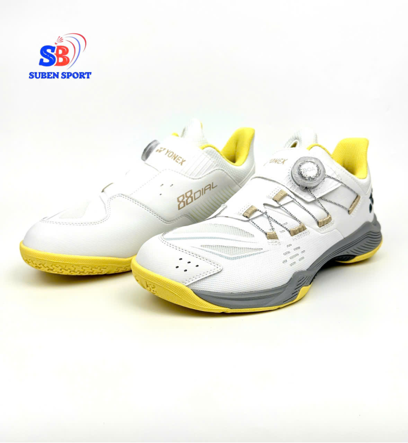 Giày cầu lông Yonex Power Cushion 88 Dial 3 White/Yellow New 2026 Chính Hãng