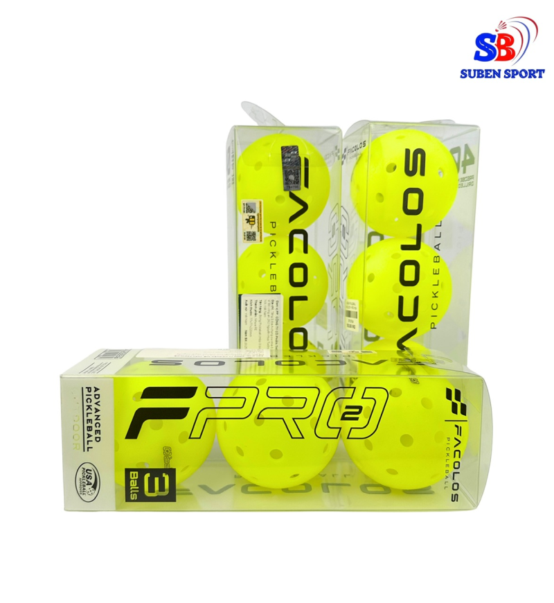 Bóng Pickleball Facolos F-Pro (Hộp 3 quả)