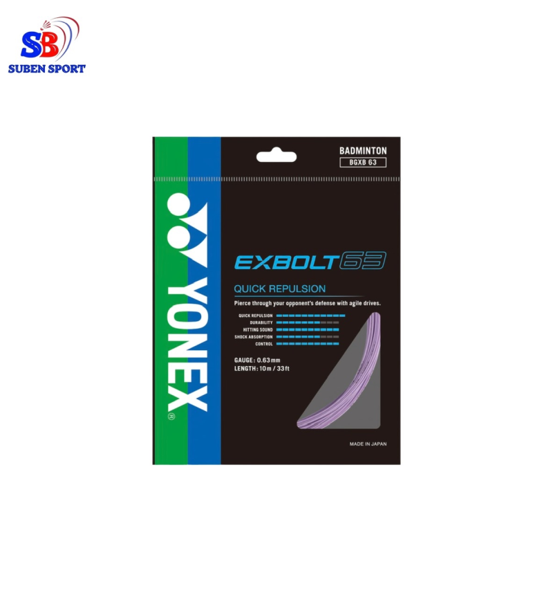 Dây cước căng vợt cầu lông Yonex BG Exbolt 63