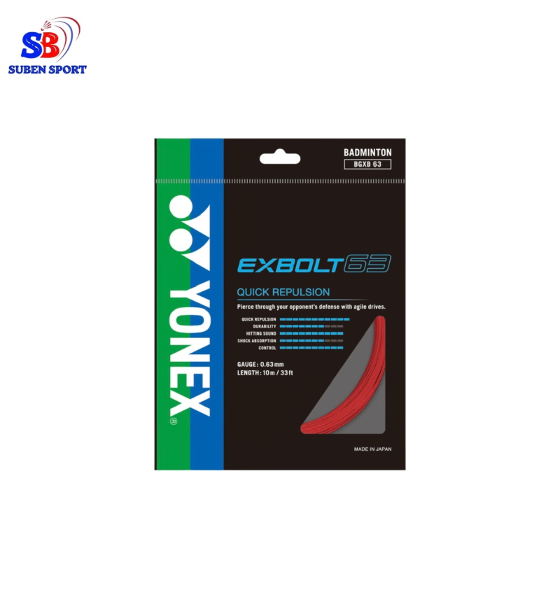 Dây cước căng vợt cầu lông Yonex BG Exbolt 63