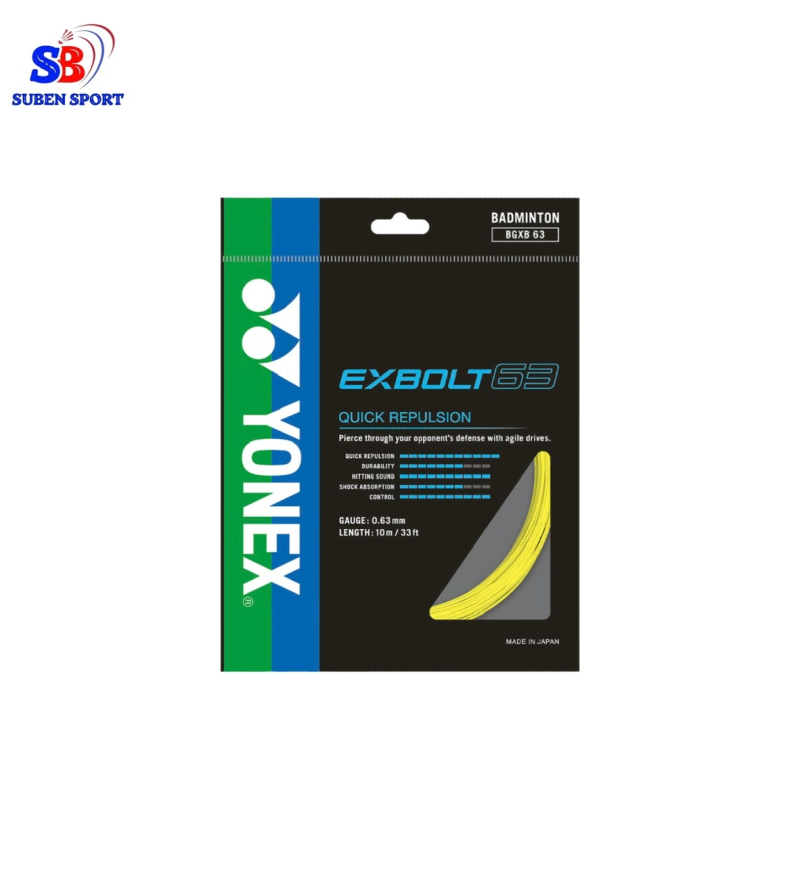 Dây cước căng vợt cầu lông Yonex BG Exbolt 63