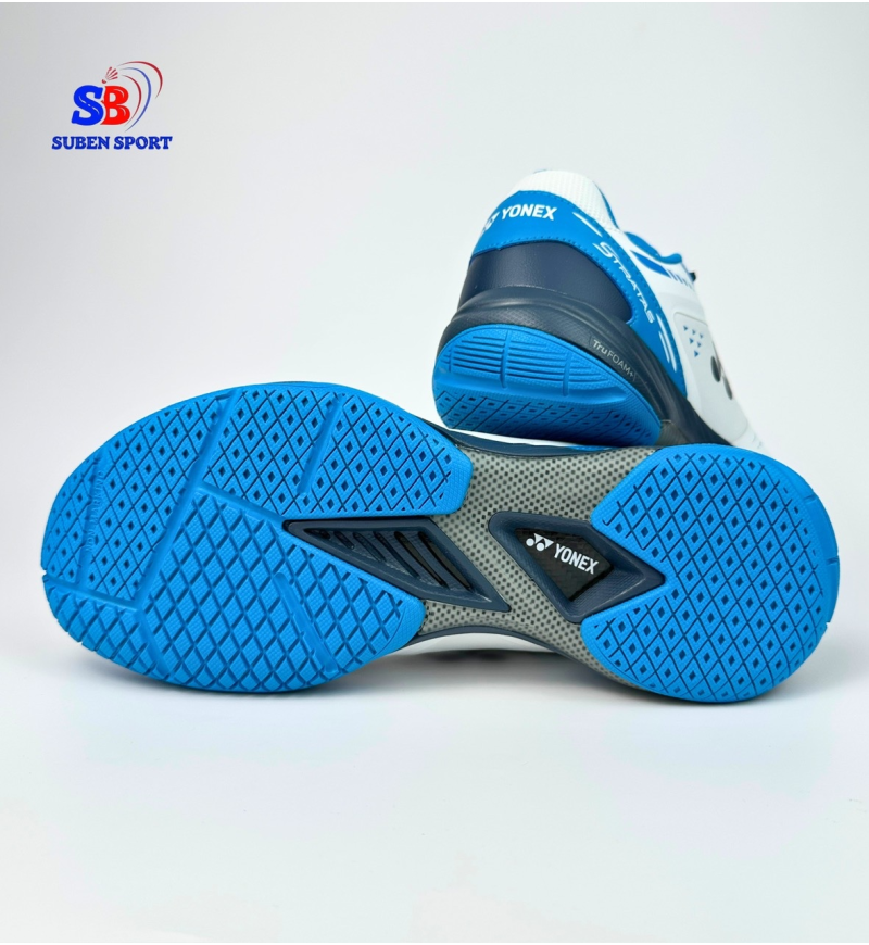 Giày cầu lông Yonex Stratas WHITE/OCEAN BLUE Chính Hãng
