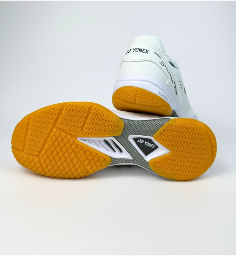Giày cầu lông Yonex Stratas WHITE/DARK INDIGO Chính Hãng