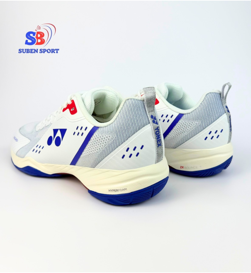 Giày cầu lông Yonex Hyperboom Polar White/Galaxy Cobalt Chính Hãng