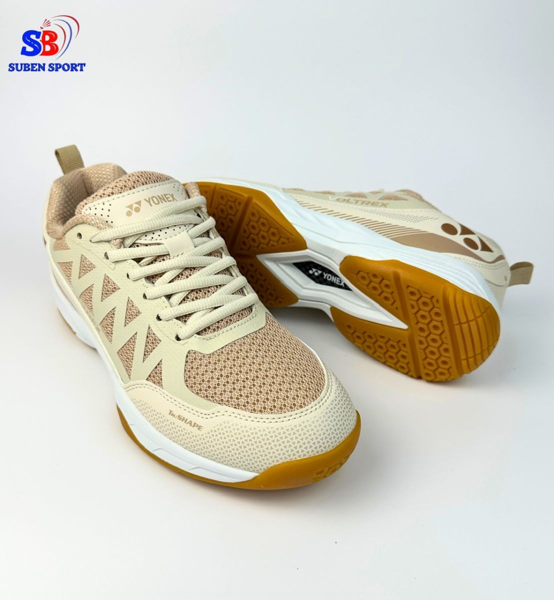 Giày cầu lông Yonex Voltrex Beige Chính Hãng
