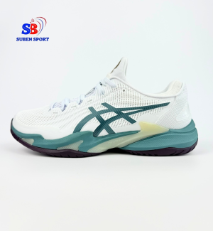 Giày Tennis Pickleball Asics Court FF 3 White/Foggy Teal Chính Hãng