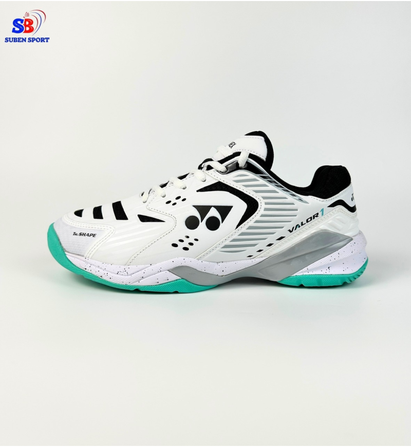 Giày cầu lông Yonex Valor-1 White/Black/Aqua Blue Chính Hãng