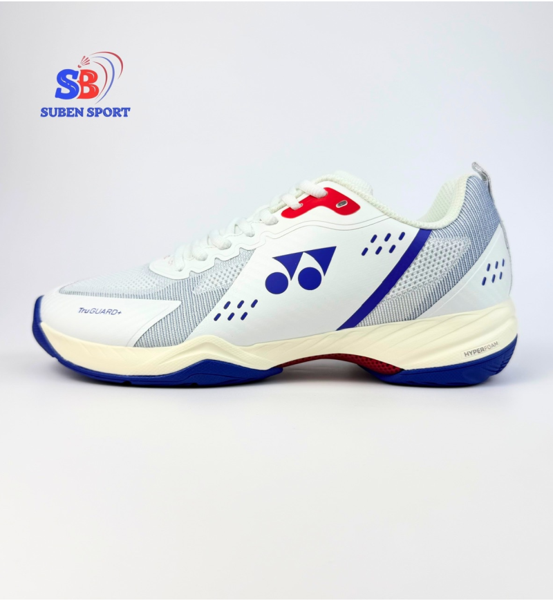 Giày cầu lông Yonex Hyperboom Polar White/Galaxy Cobalt Chính Hãng